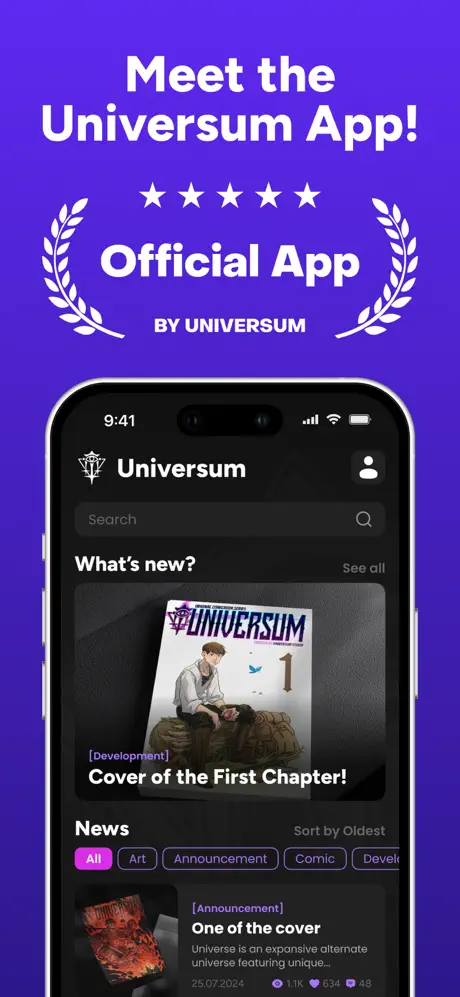 Мобильное кросплатформенное приложение Universum Worlds